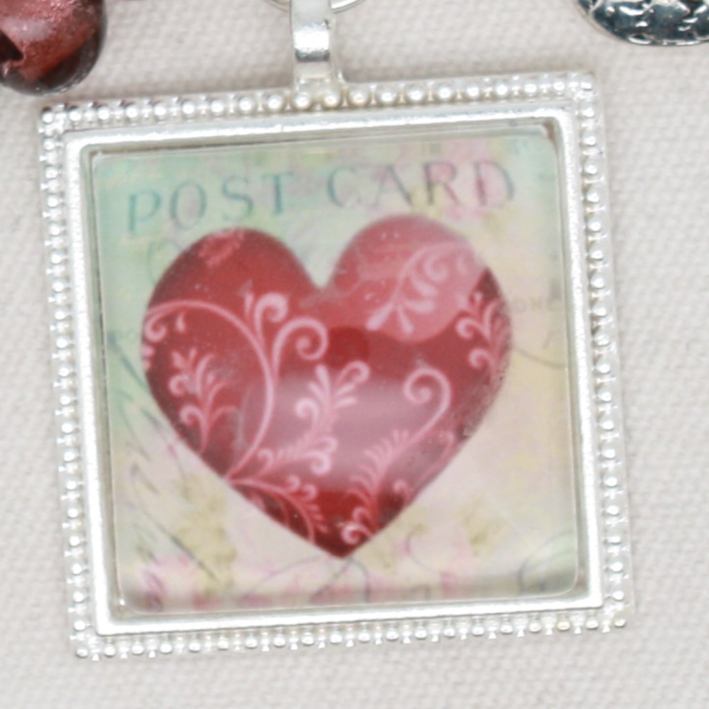 Heart Zipper Pull/ Mini- Fob