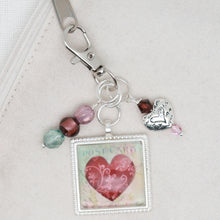 Heart Zipper Pull/ Mini- Fob
