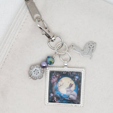 Night Bunny Zipper Pull/ Mini- Fob