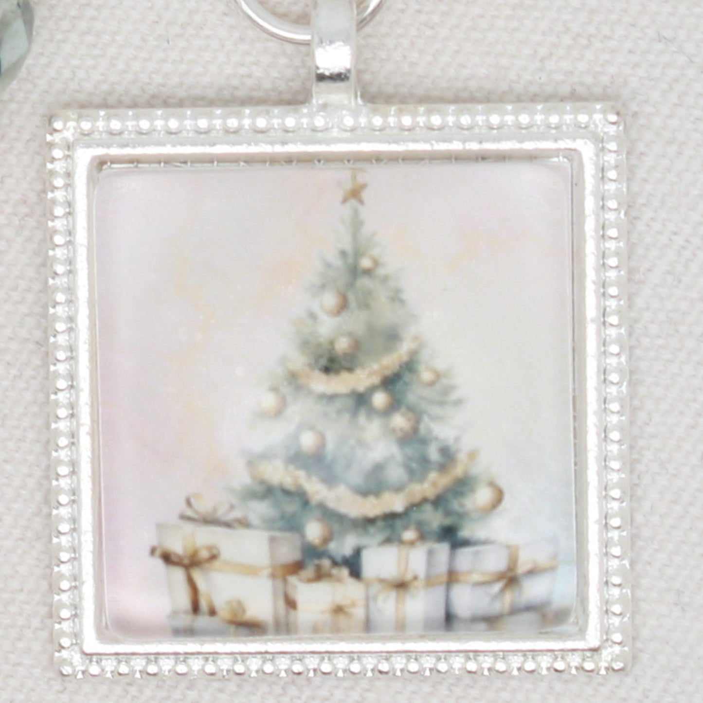Christmas Tree Zipper Pull/ Mini- Fob