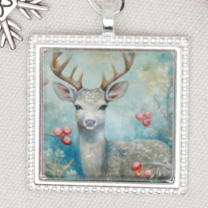 Reindeer Zipper Pull/ Mini- Fob