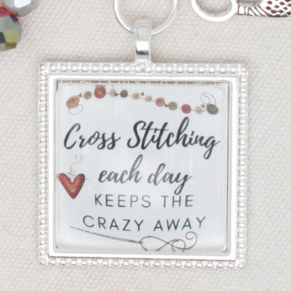 Cross Stitch Each Day  Zipper Pull/ Mini- Fob