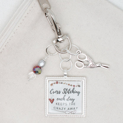 Cross Stitch Each Day  Zipper Pull/ Mini- Fob