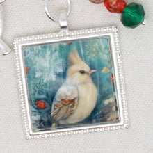 Christmas Bird Zipper Pull/ Mini- Fob