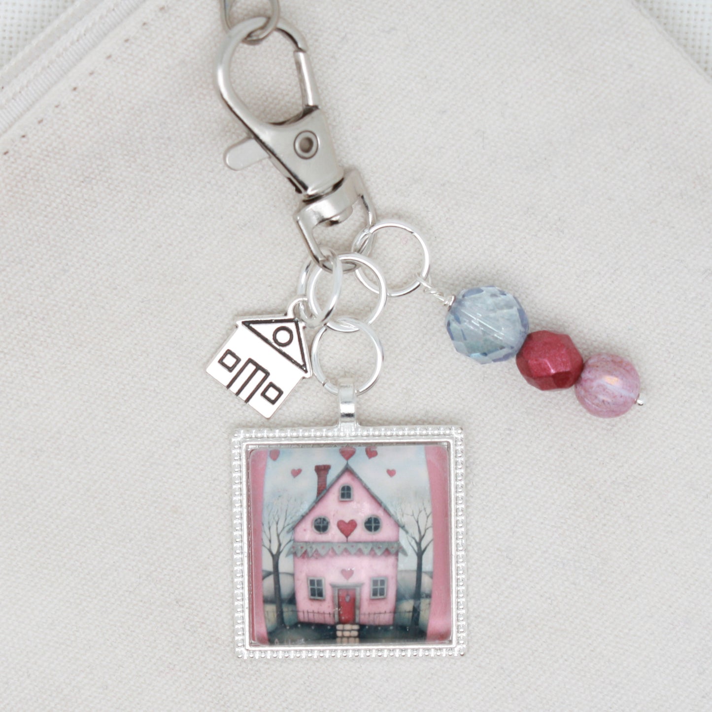 All Hearts Come Home Zipper Pull/ Mini-Fob
