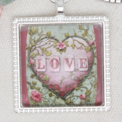 Valentine Love Zipper Pull/ Mini-Fob