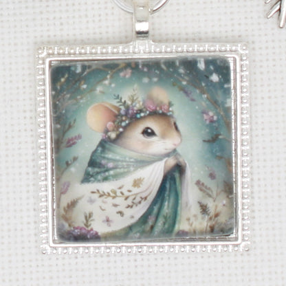 Winter Animals Mouse Zipper Pull/ Mini-Fob