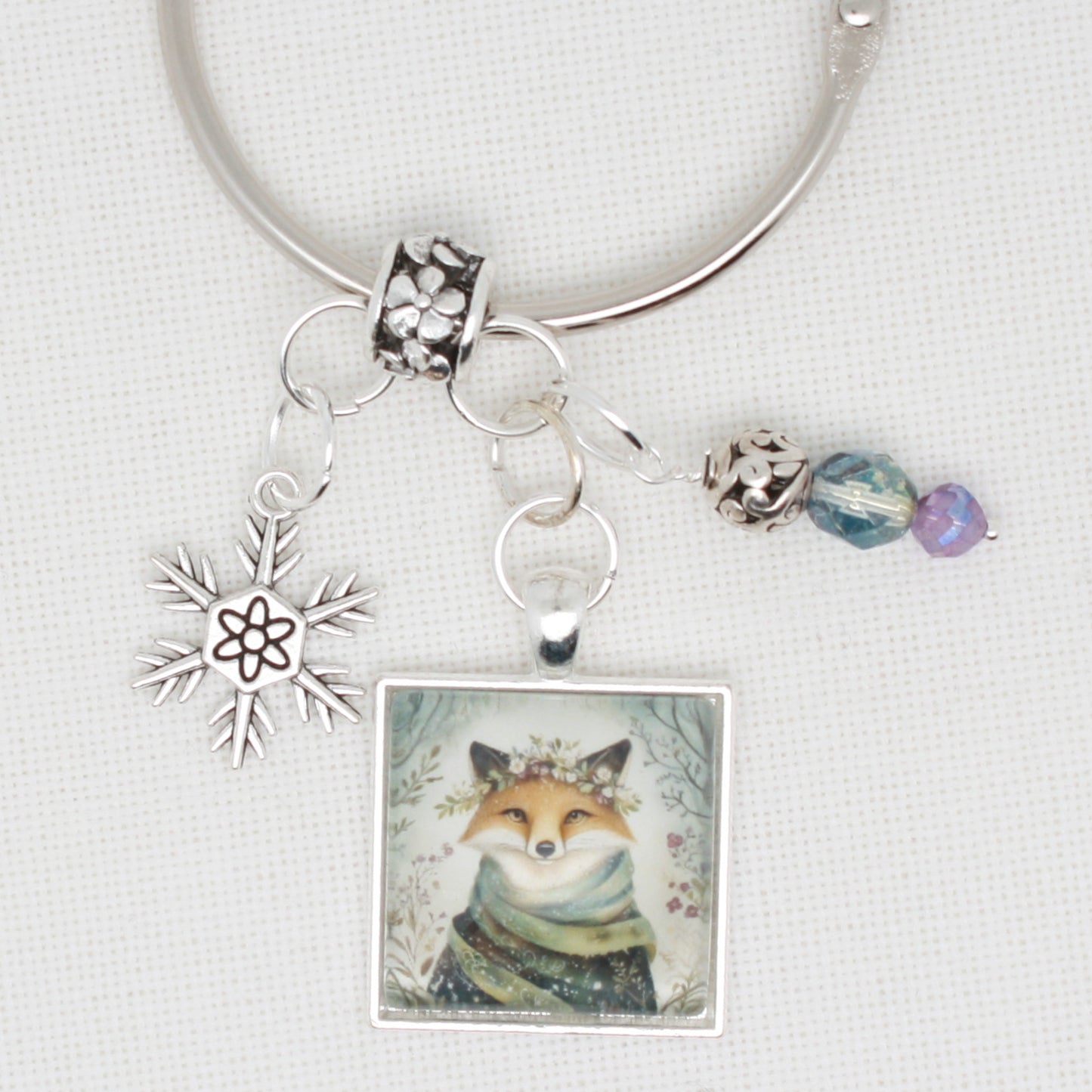 Winter Animals Fox Floss Ring