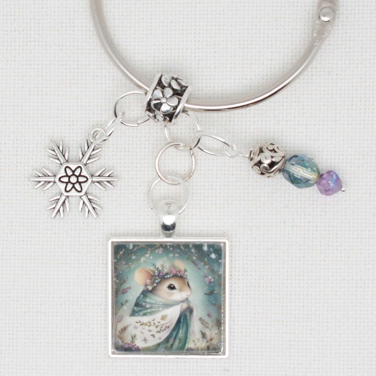 Winter Animals Mouse Floss Ring
