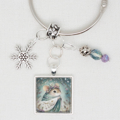 Winter Animals Mouse Floss Ring