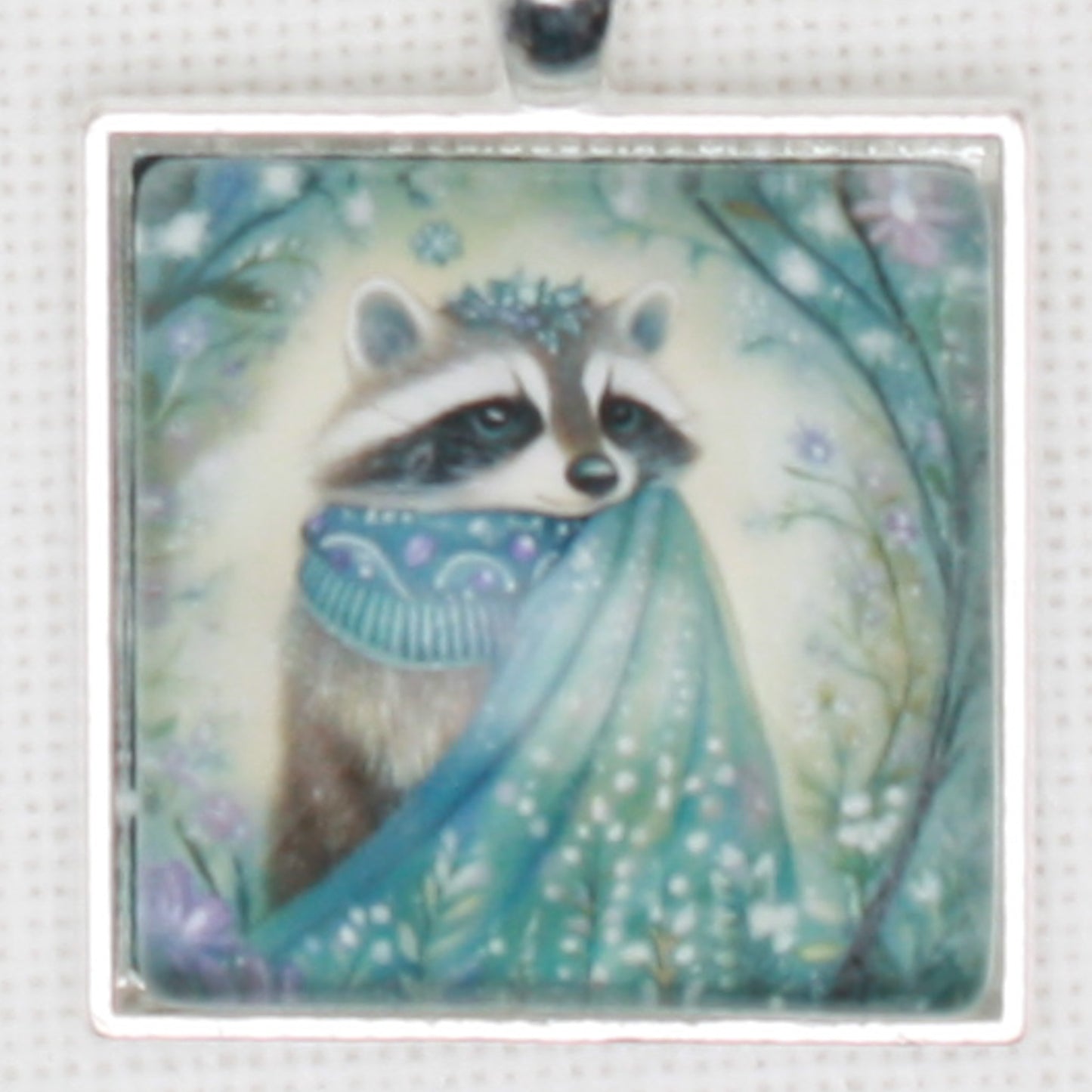 Winter Animals Raccoon Floss Ring