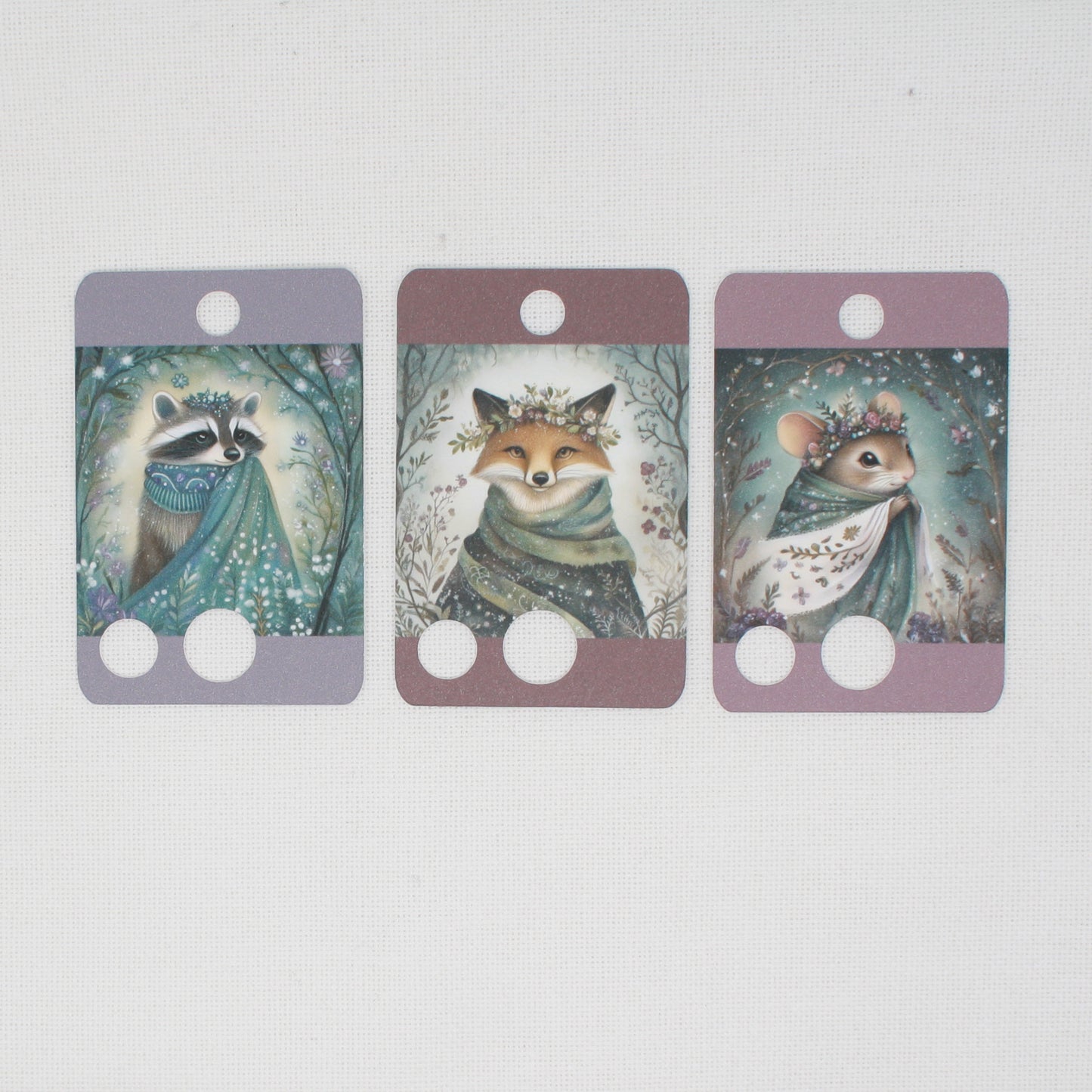 Winter Animals Floss Cards- Pack Of 20 Cards