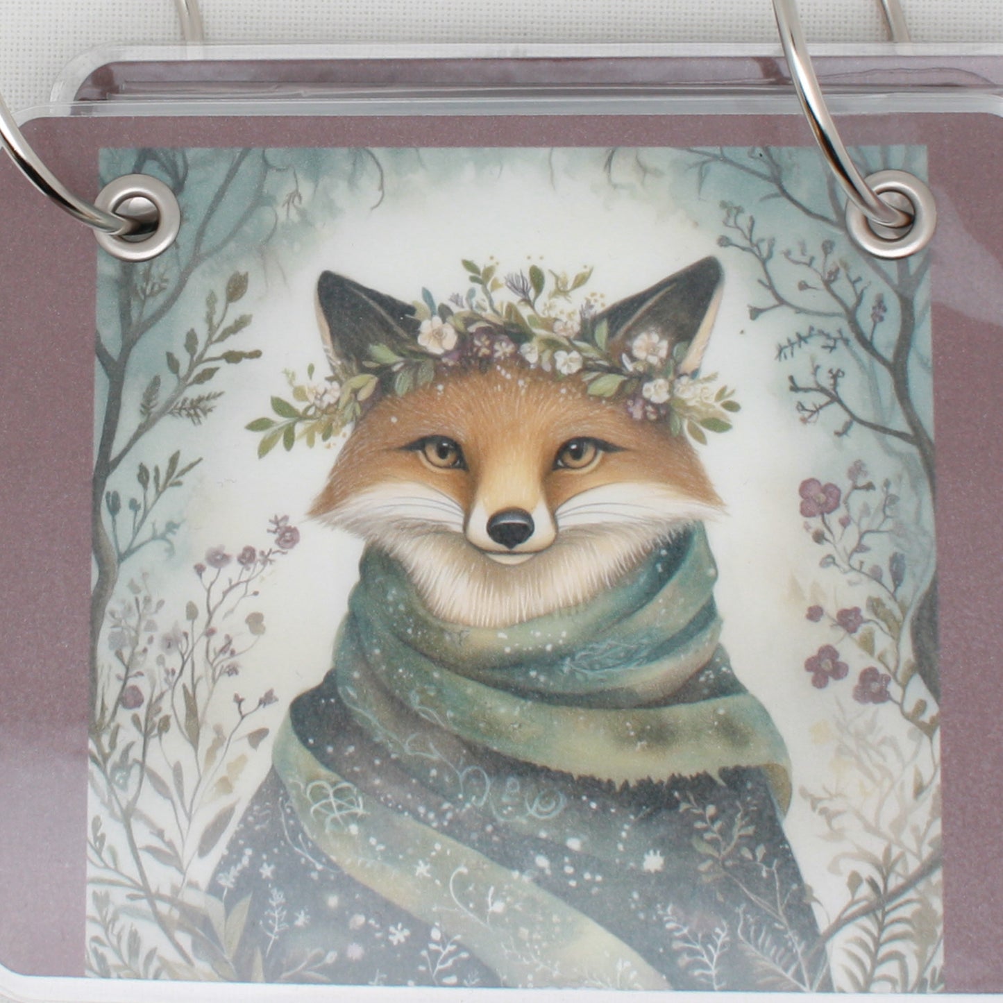 Winter Animals Fox  Floss Bag Book
