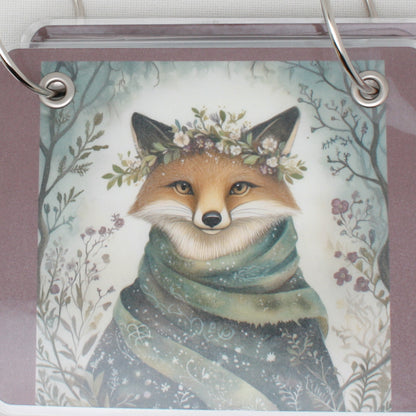 Winter Animals Fox  Floss Bag Book