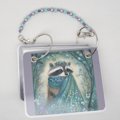 Winter Animals Raccoon  Floss Bag Book