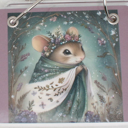 Winter Animals Mouse  Floss Bag Book