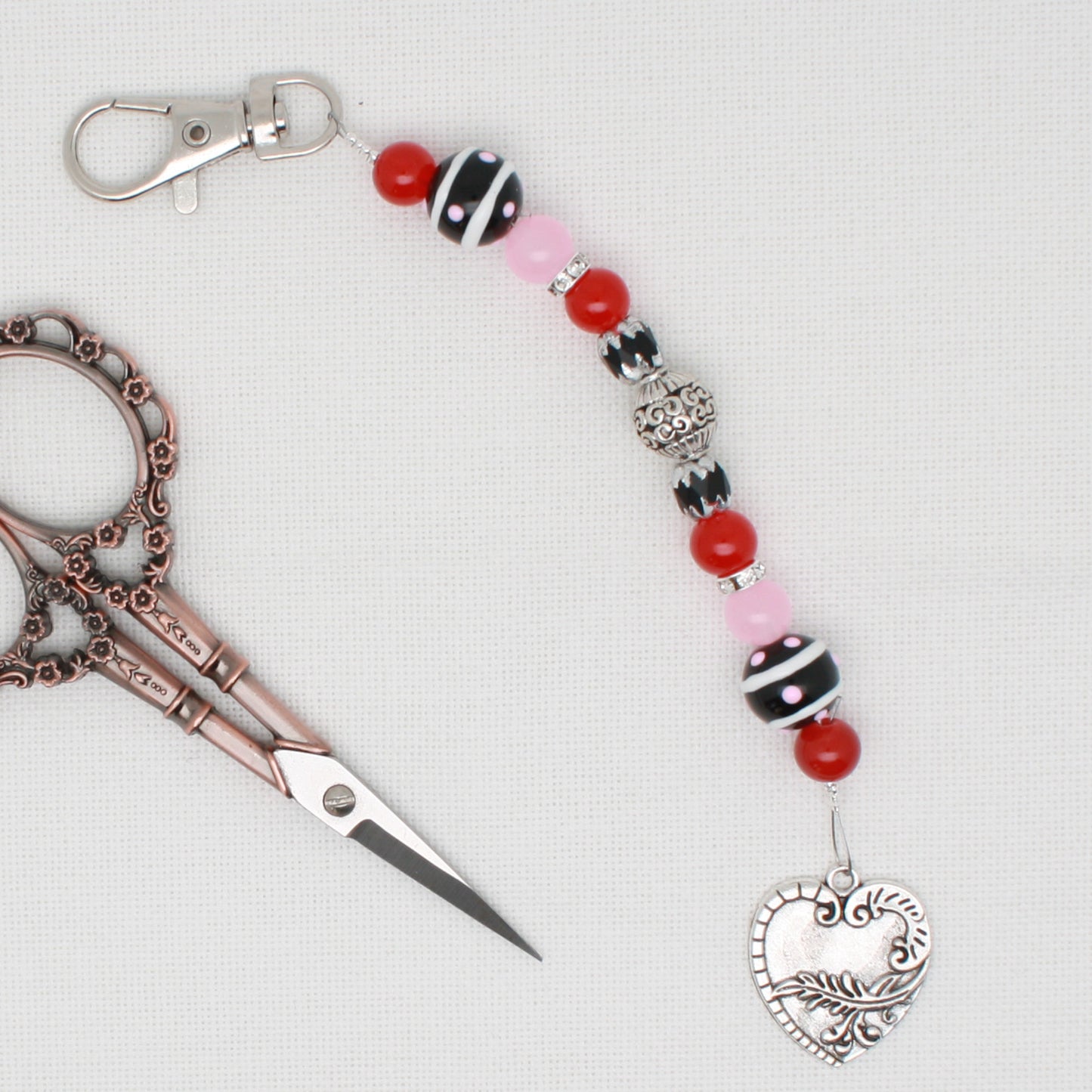Valentine Scissor Fob