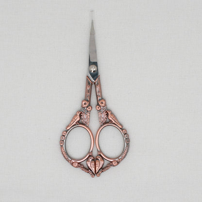 Copper Colored Bird Embroidery Scissors