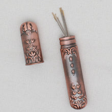 Copper Antique Style Needle Storage Tube