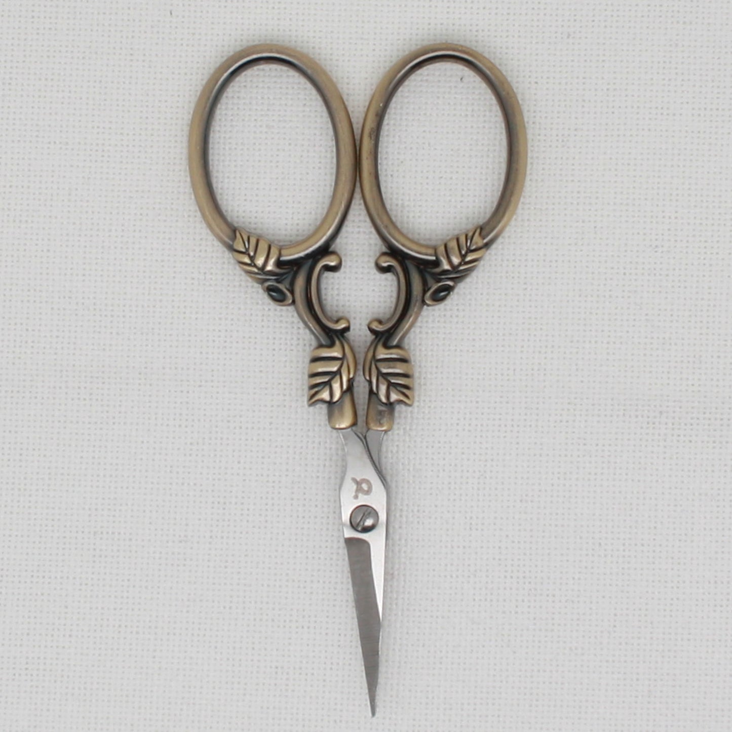 Copper Colored Leaf Embroidery Scissors