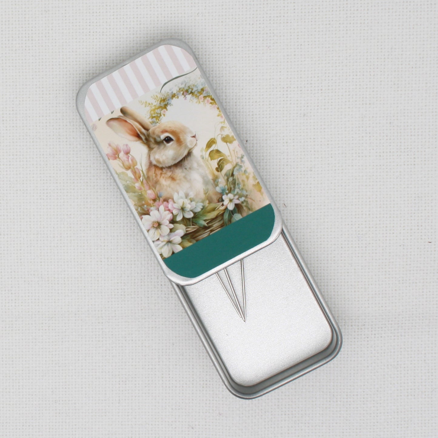 Welcome Bunny Needle Tin