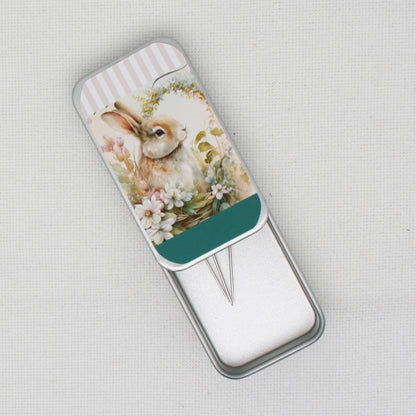 Welcome Bunny Needle Tin