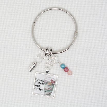 Cross Stitch And Coffee Floss Ring