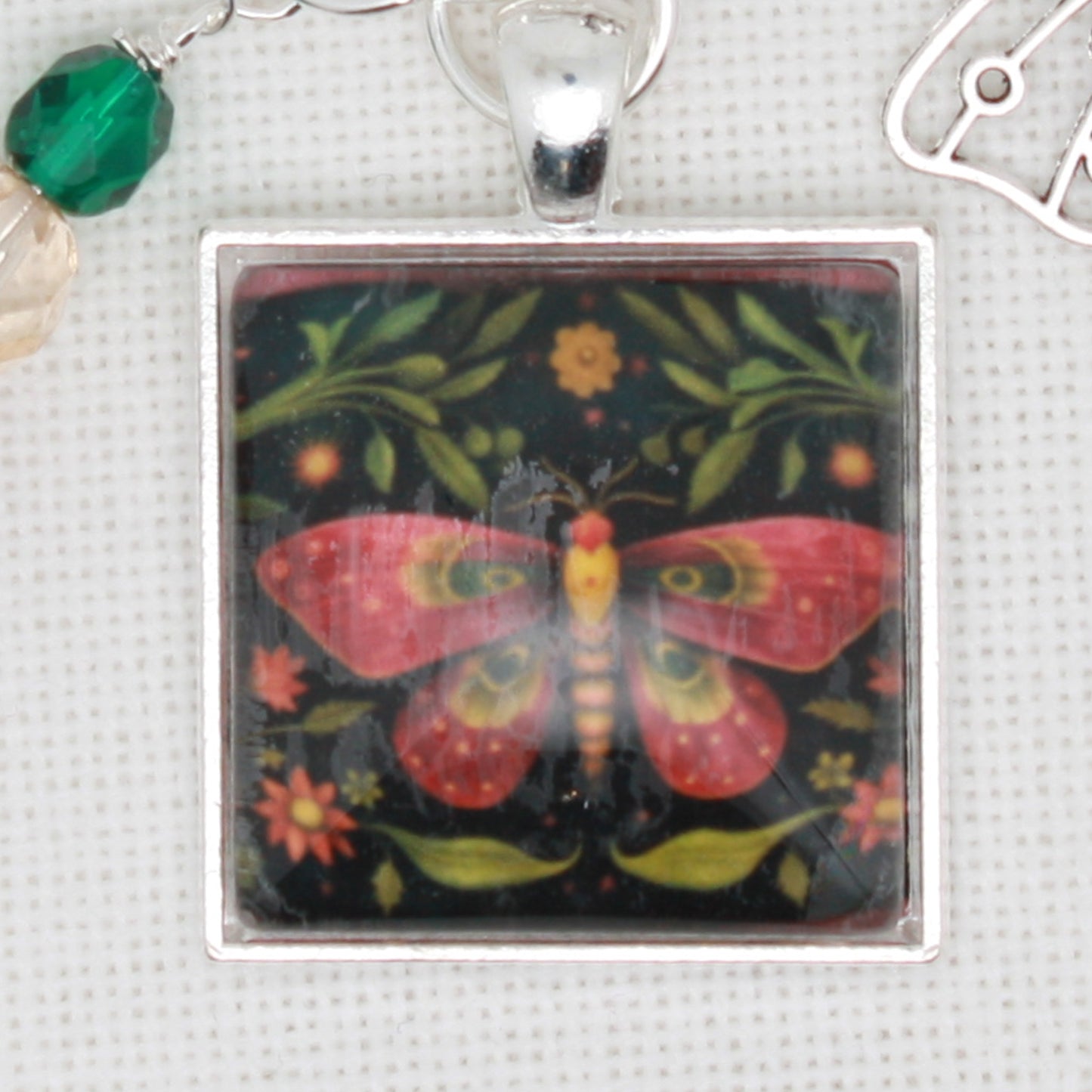 Red Butterfly Floss Ring