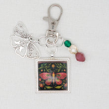 Red Moth Zipper Pull/ Mini- Fob