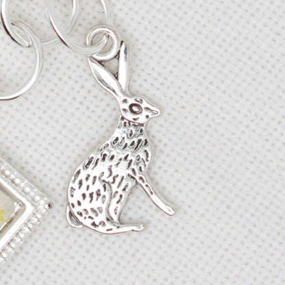 Cottontail Bunny  Zipper Pull/ Mini-Fob