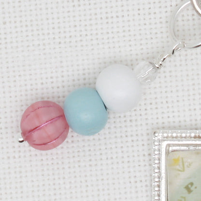 Cottontail Bunny  Zipper Pull/ Mini-Fob