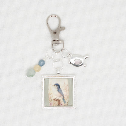 Spring Bird Zipper Pull/ Mini-Fob