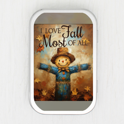 Love Fall Most Of All  Small Storage Tin