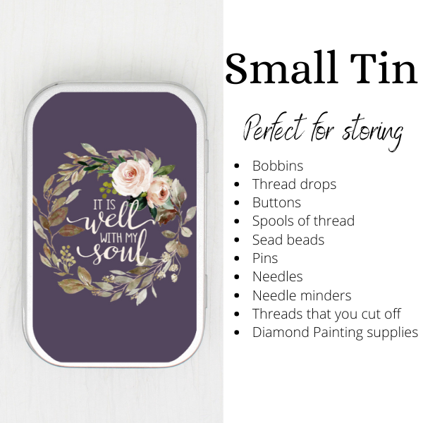 It Is Well With My Soul Small Storage Tin