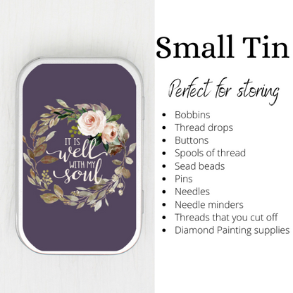 It Is Well With My Soul Small Storage Tin