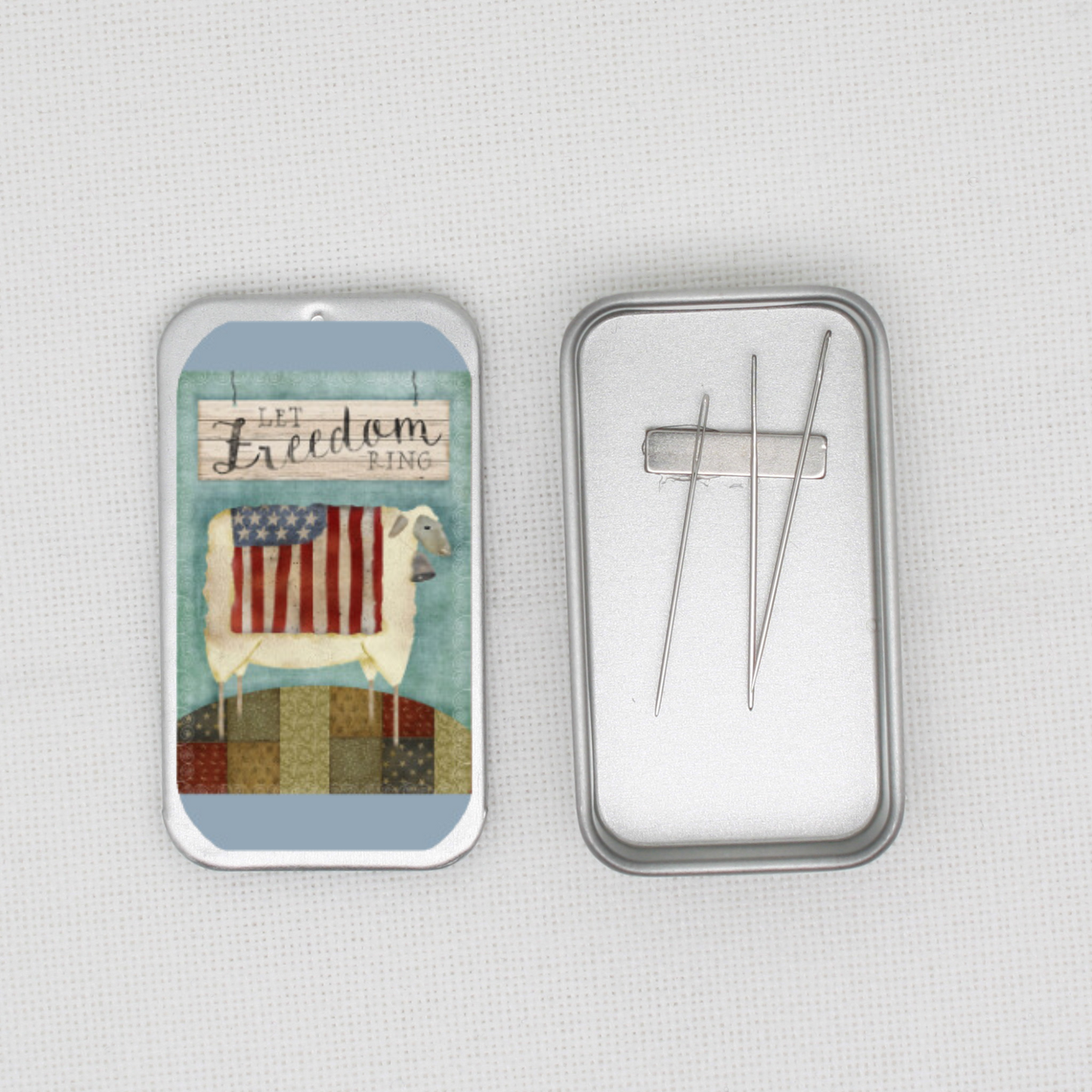 Let Freedom Ring Needle Tin
