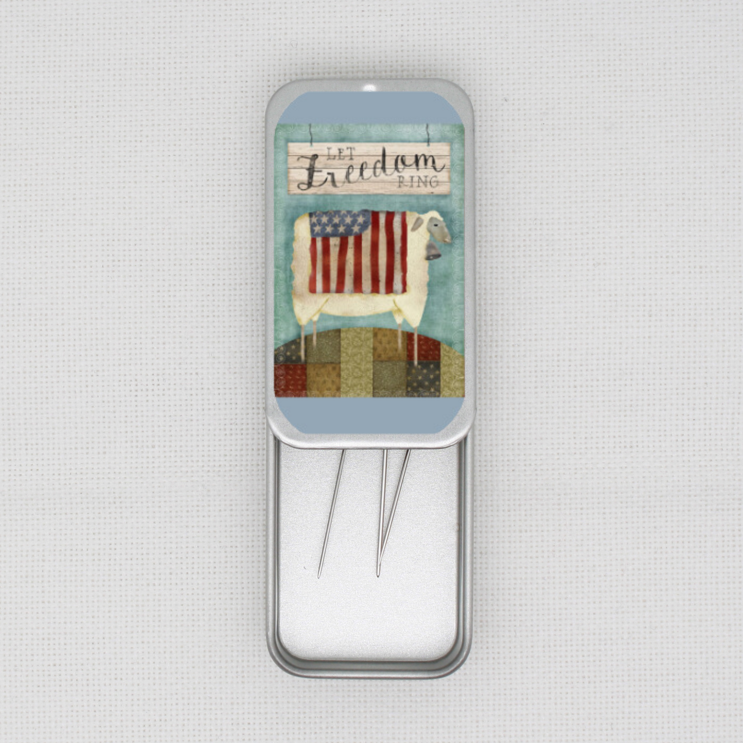 Let Freedom Ring Needle Tin