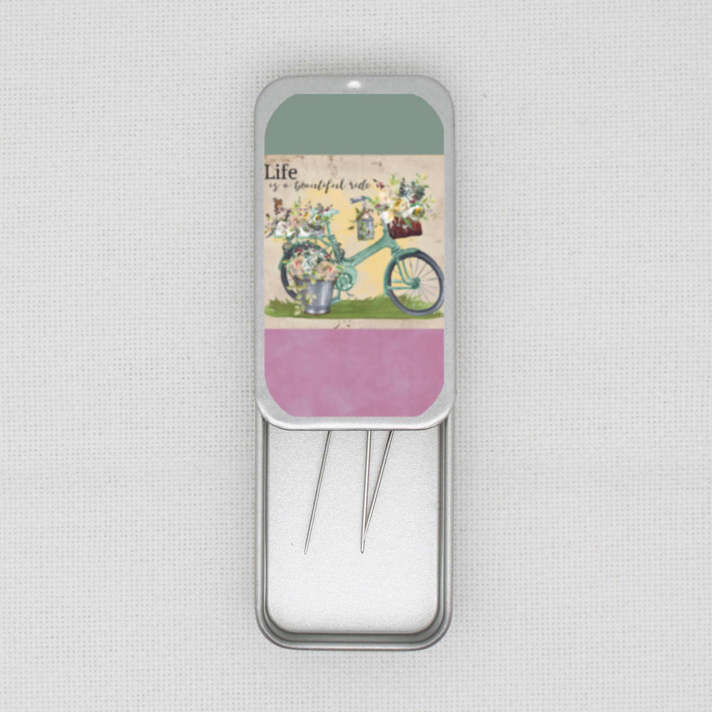 Life Is A Beautiful Ride Needle Tin