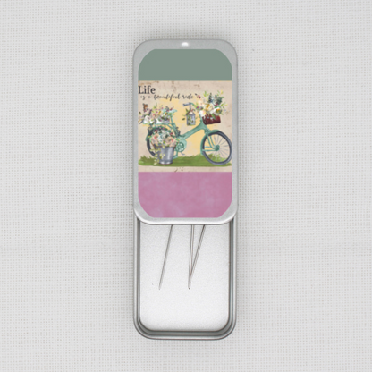 Life Is A Beautiful Ride Needle Tin