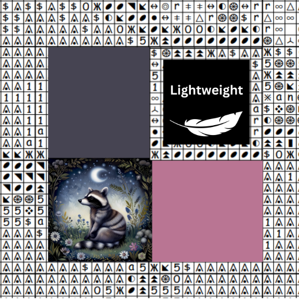 Night Raccoon Chart Place Keeper