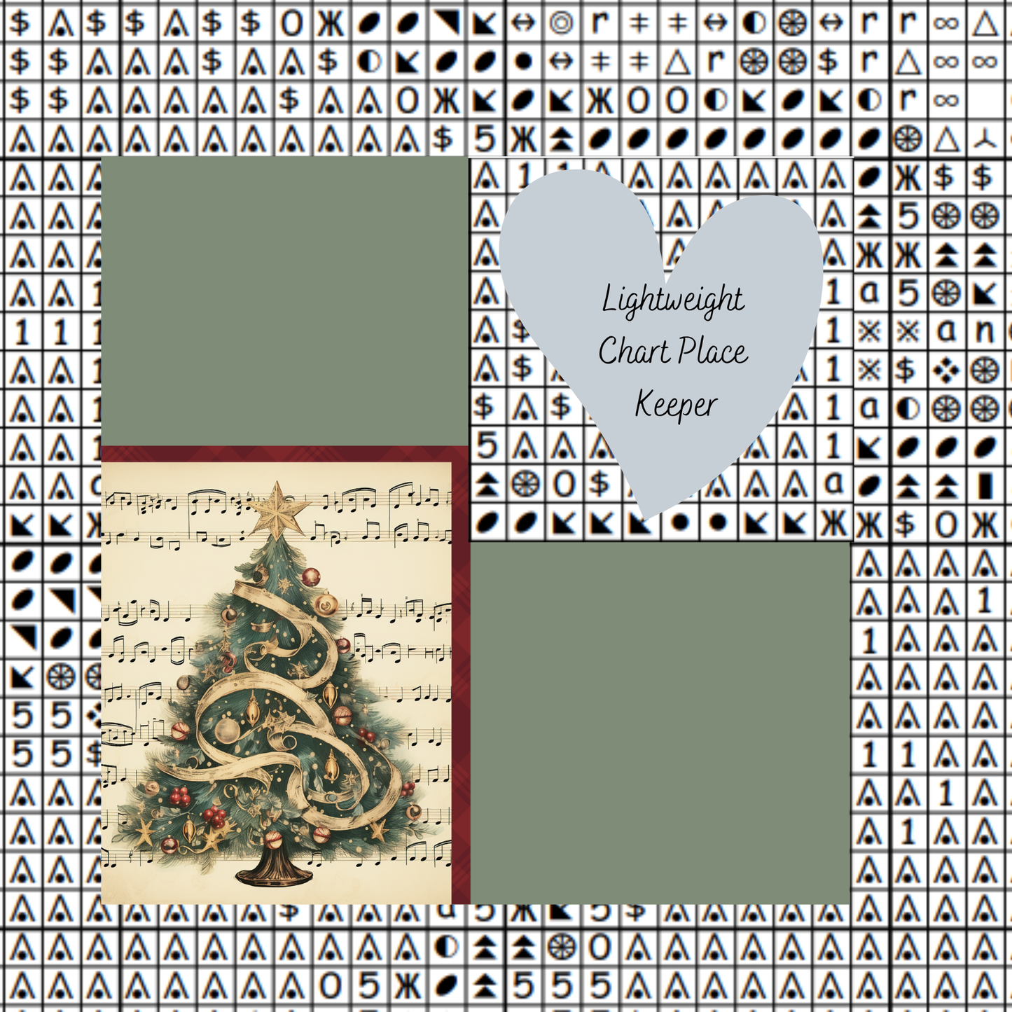 Musical Christmas Tree Chart Place Keeper