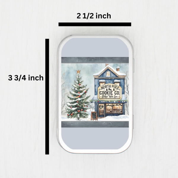 North Pole Cookie Company Small Storage Tin