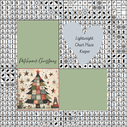 Patchwork Christmas Chart Place Keeper