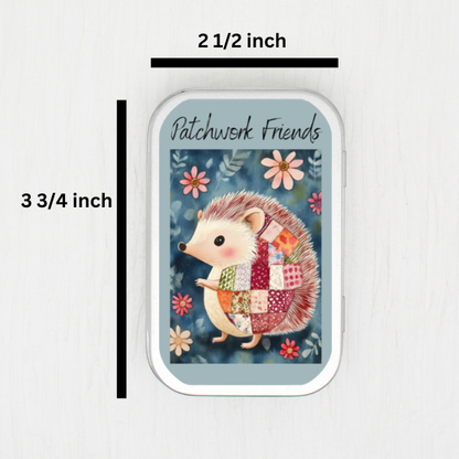 Patchwork Friends Small Storage Tin