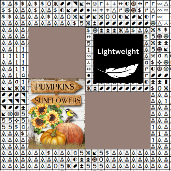 Pumpkin And Sunflowers Chart Place Keeper