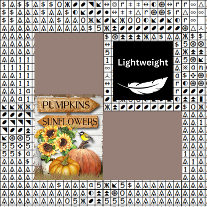 Pumpkin And Sunflowers Chart Place Keeper