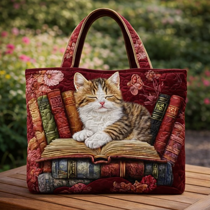 Cat And Books Project Tote