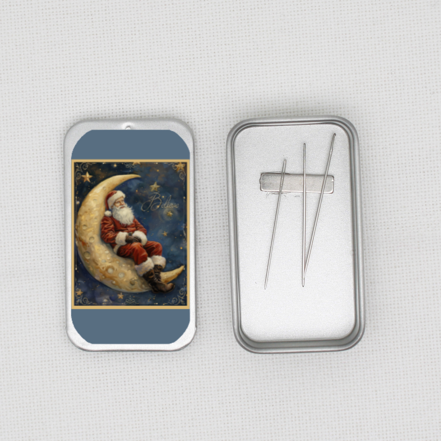 Santa Needle Tin