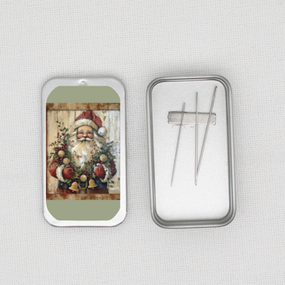 Santa Needle Tin