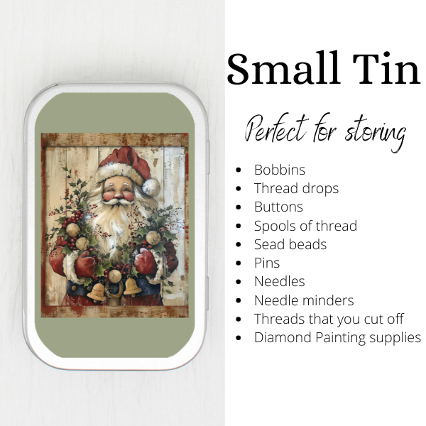 Santa Small Storage Tin